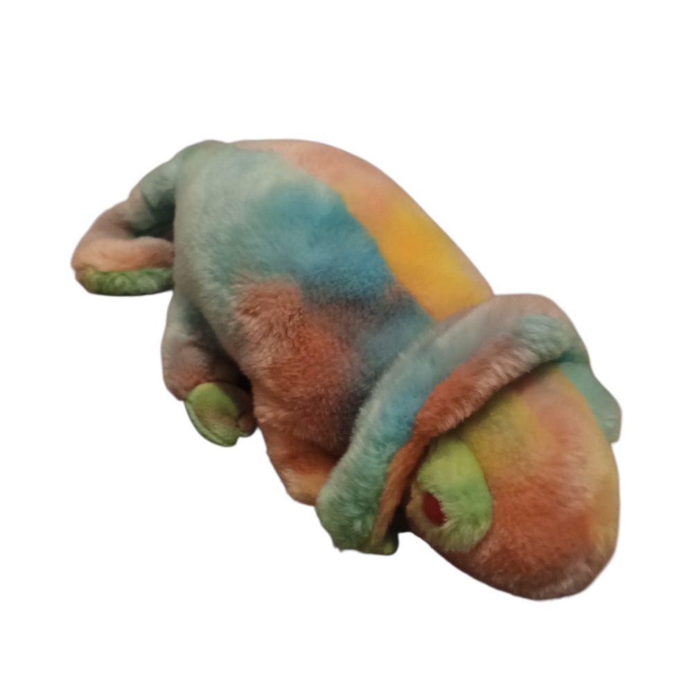 Ty Beanie Buddies Collection 1999 Rainbow Lizard Chameleon Tie Dye Plush 16"